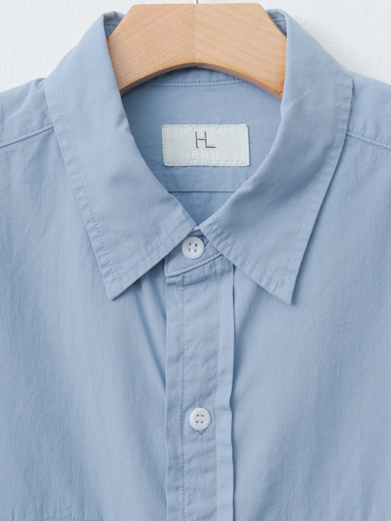 HERILL Gizabroad Work Shirt - Sax outlook