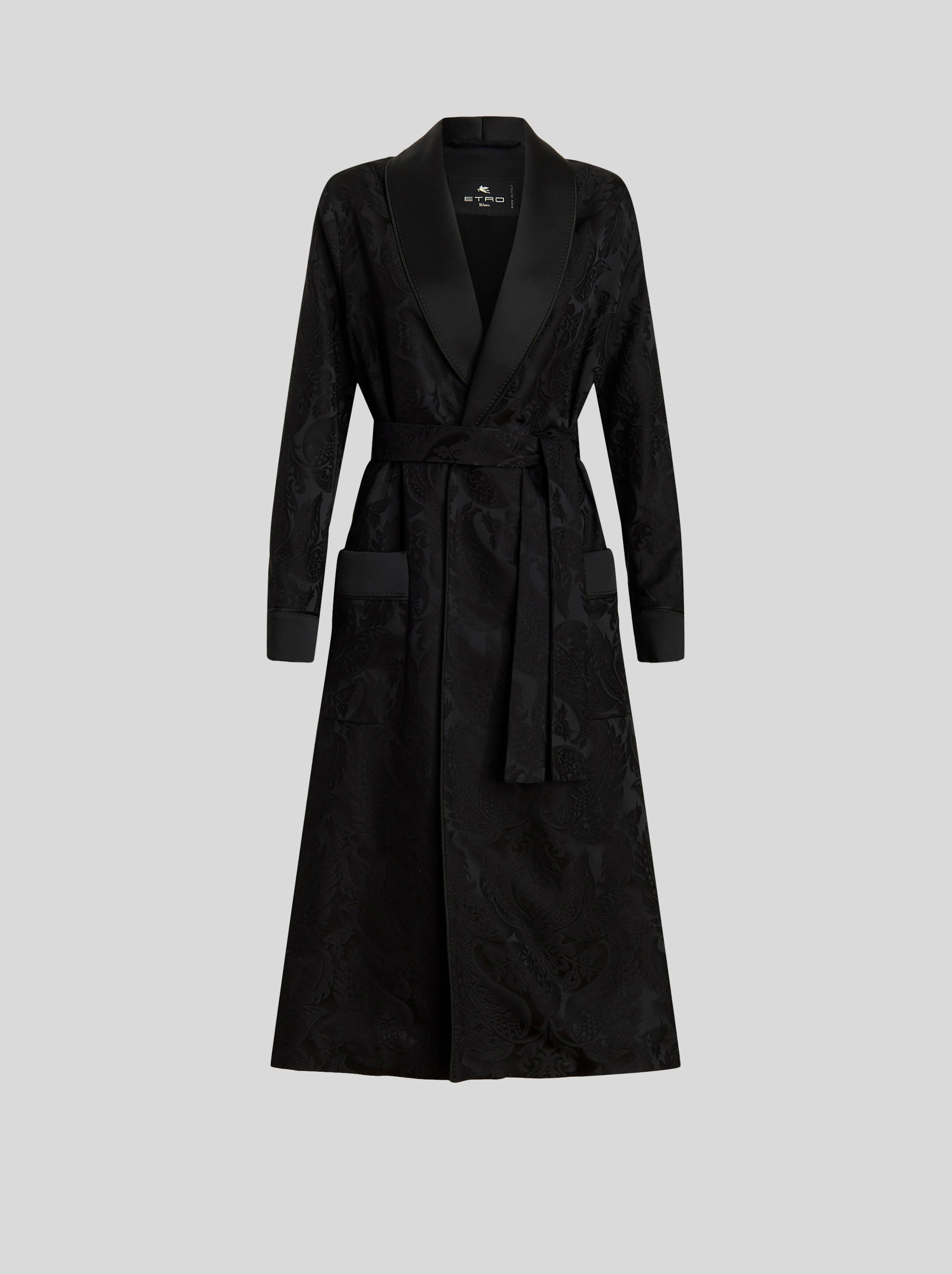 JACQUARD DUSTER COAT WITH PAISLEY PATTERN - 1