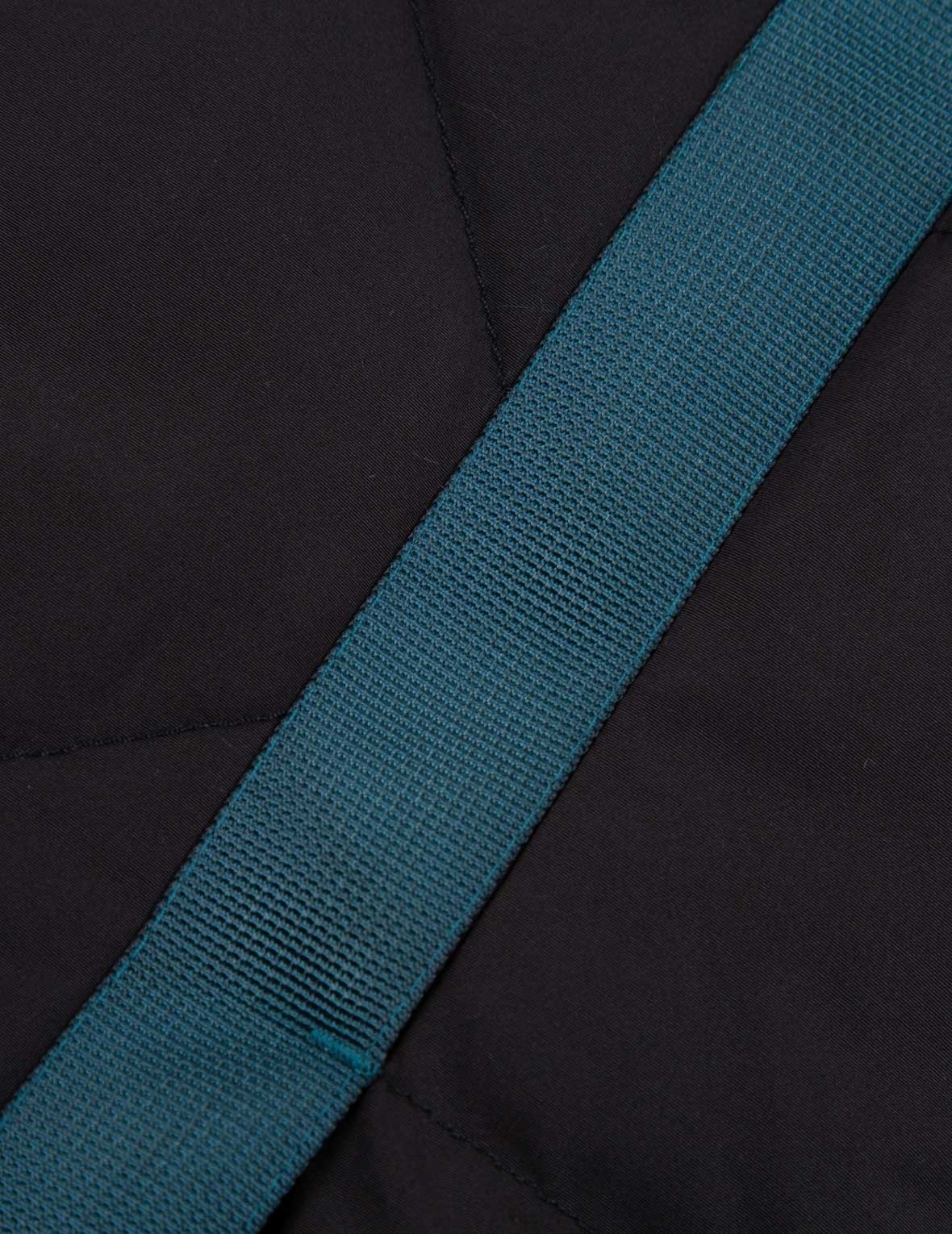 Contrast Webbing Strap Quilted Down Jacket - 16