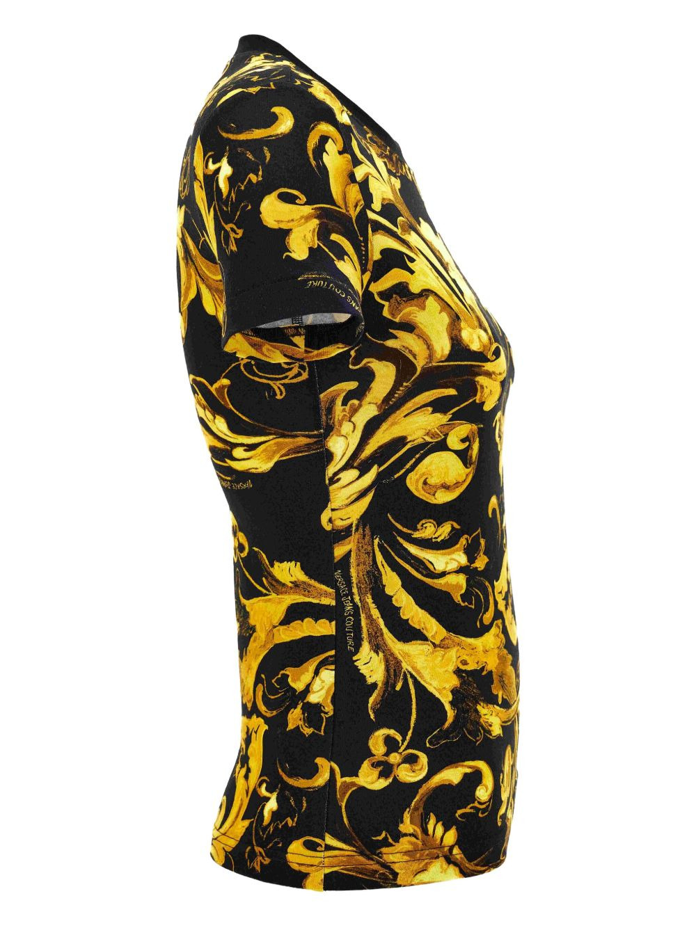 baroque-print cotton T-shirt - 2