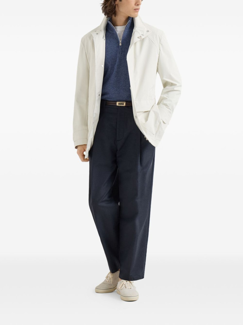 Brunello Cucinelli half-zip cashmere sweater outlook