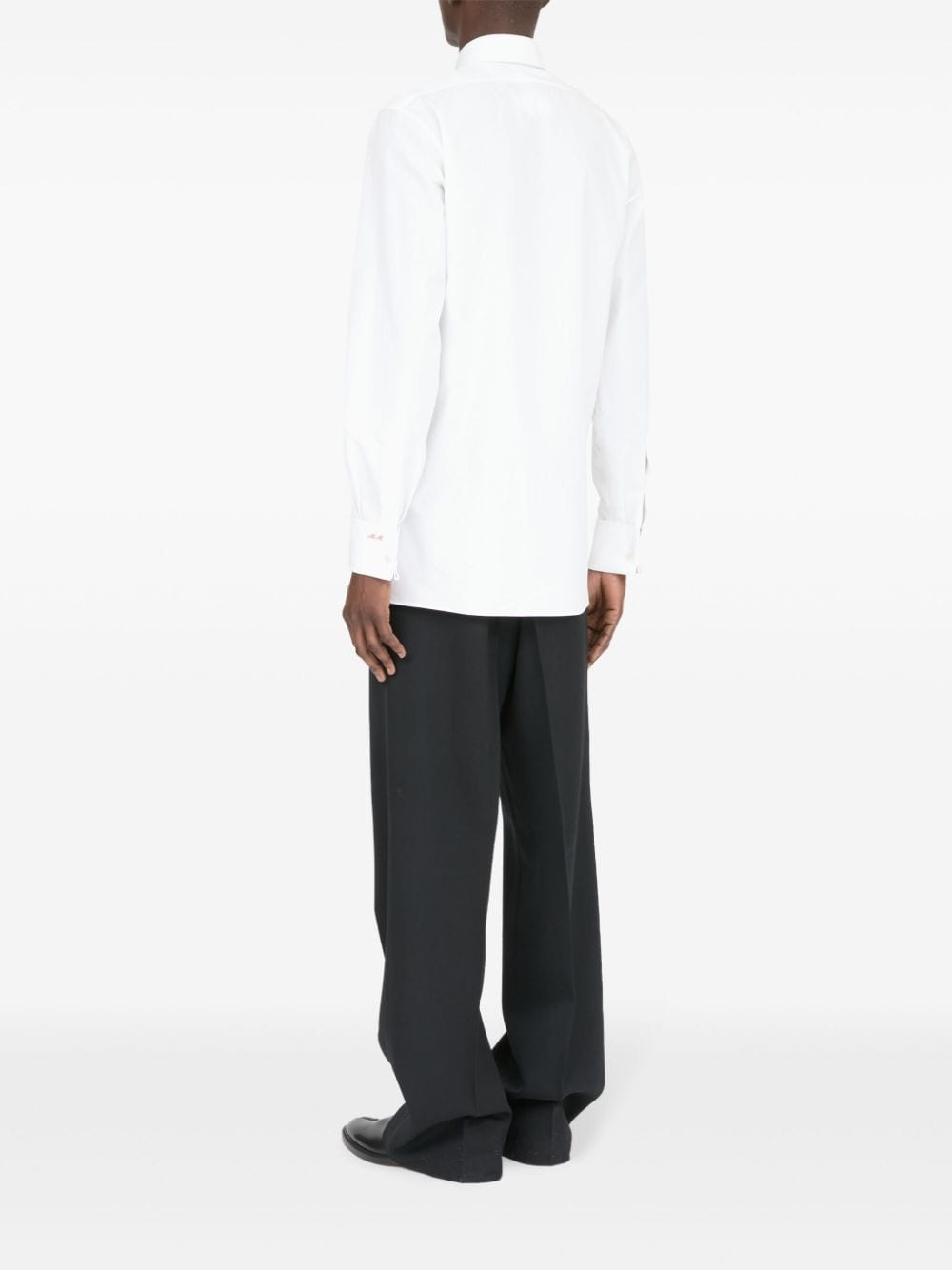 pointed-collar cotton shirt - 5