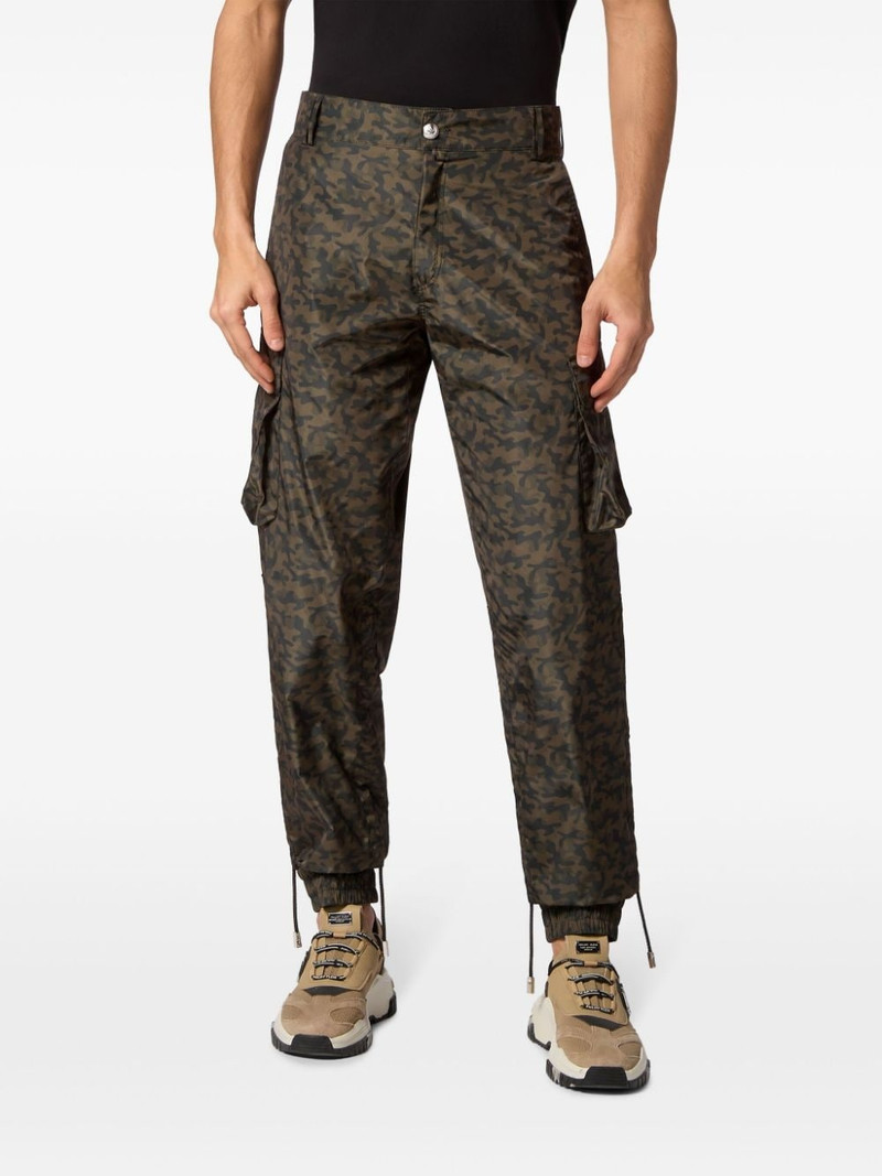 PHILIPP PLEIN camouflage cargo trousers outlook