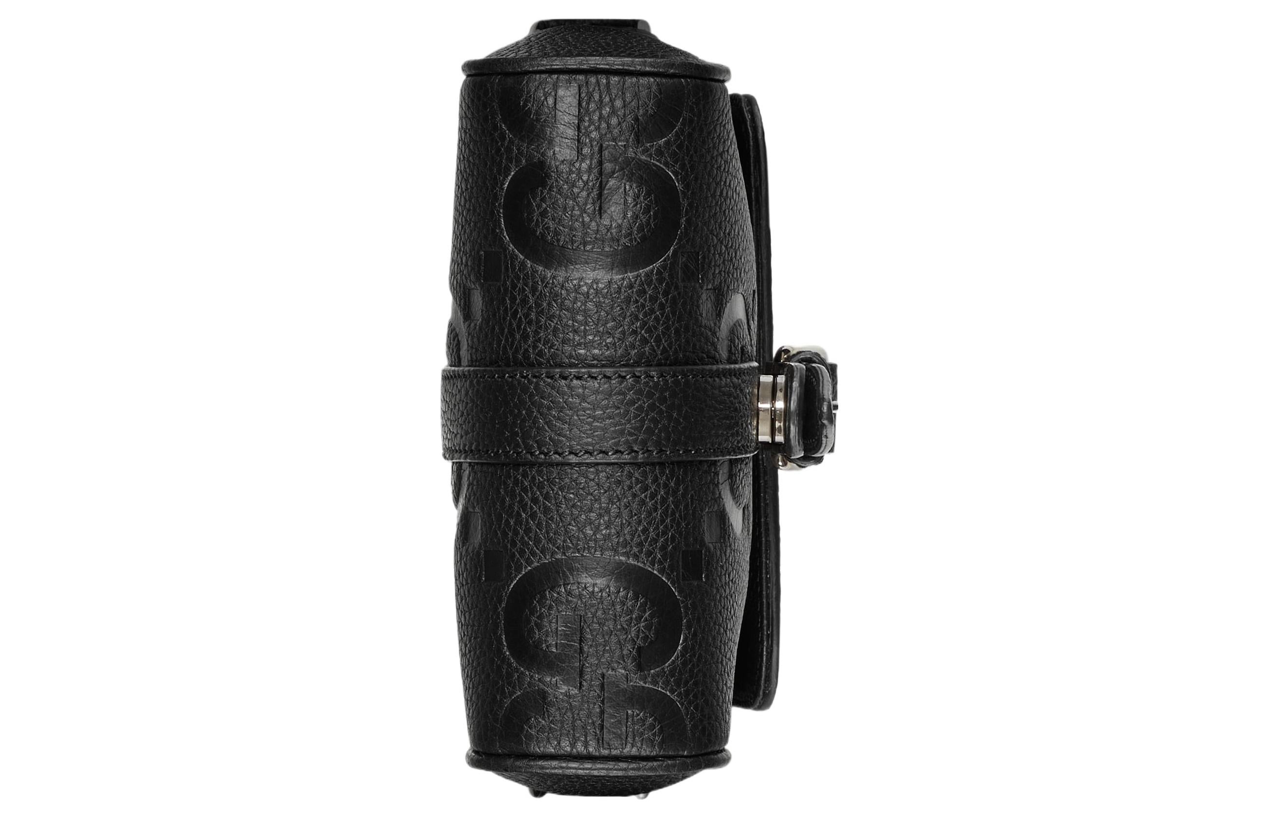 Gucci Jumbo GG Small Messenger Bag 'Black' 760235-AABY0-1000 - 6