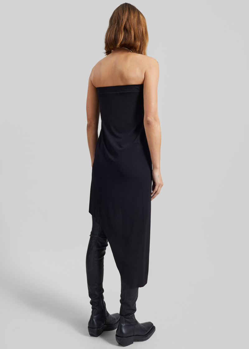 Kitty Sheer Asymmetric Skirt - Black 11