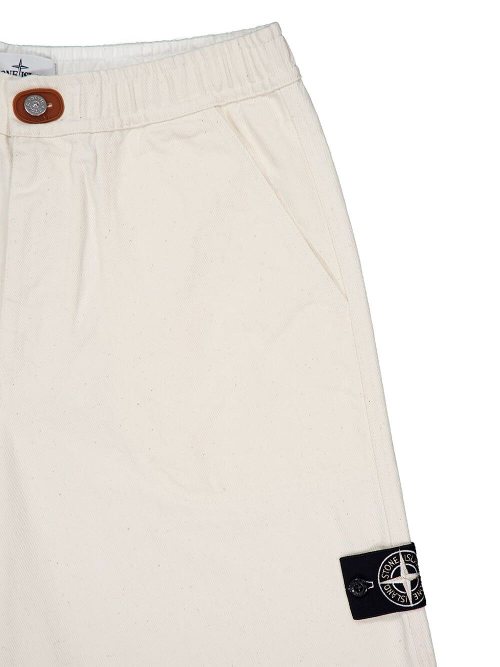 L100001 patch-pocket elasticated shorts - 4