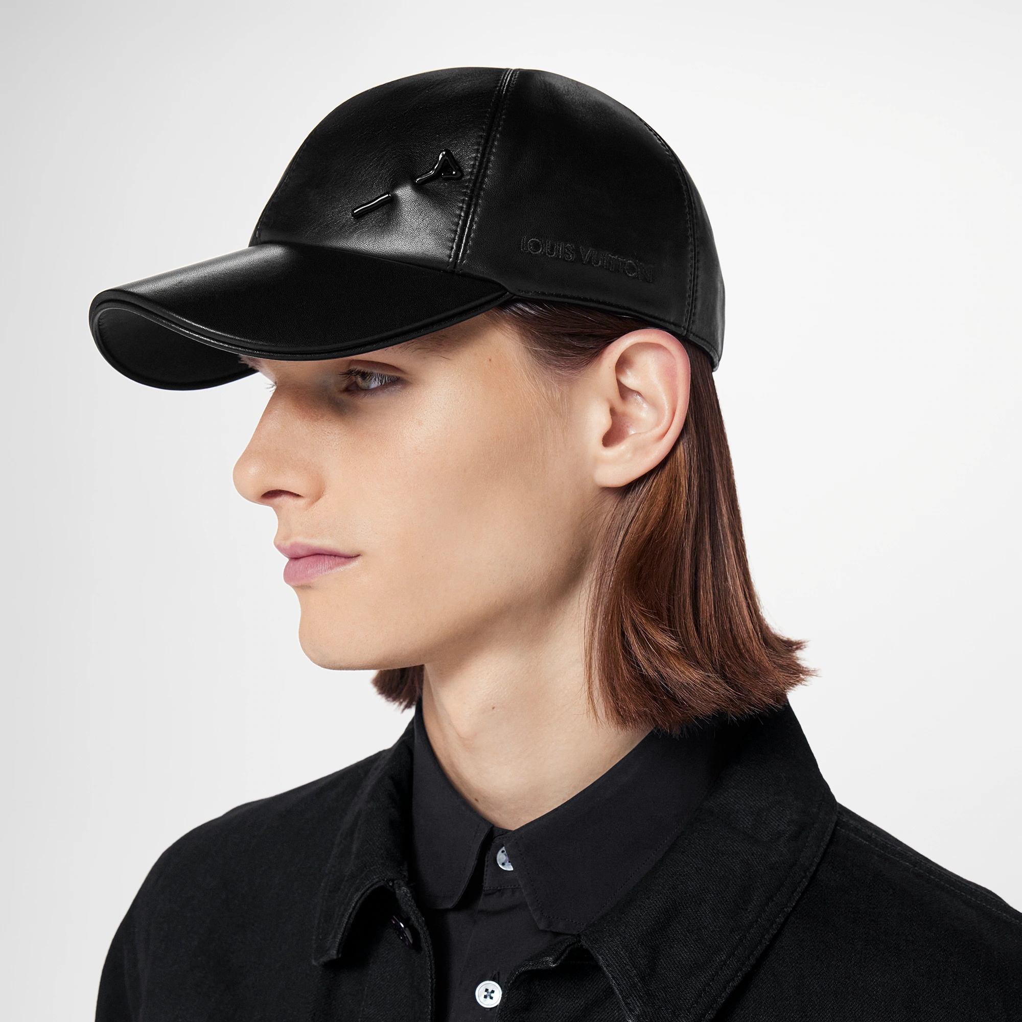 LV Pin Leather Cap - 4