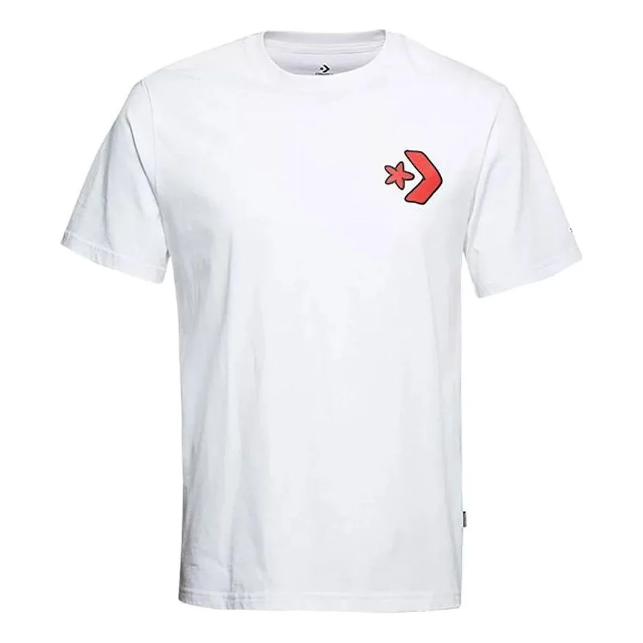 Converse Cartoon Logo T-Shirt 'White' 10018176-A02 - 1
