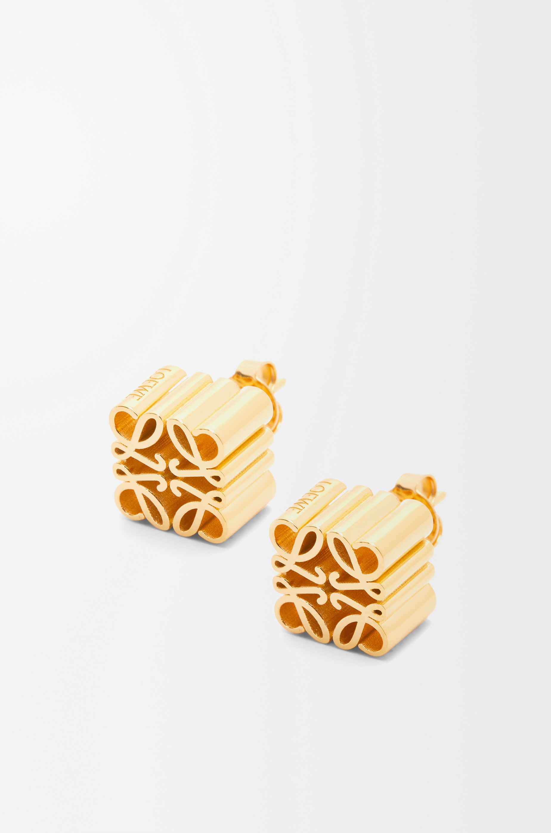 Anagram stud earrings in sterling silver - 1