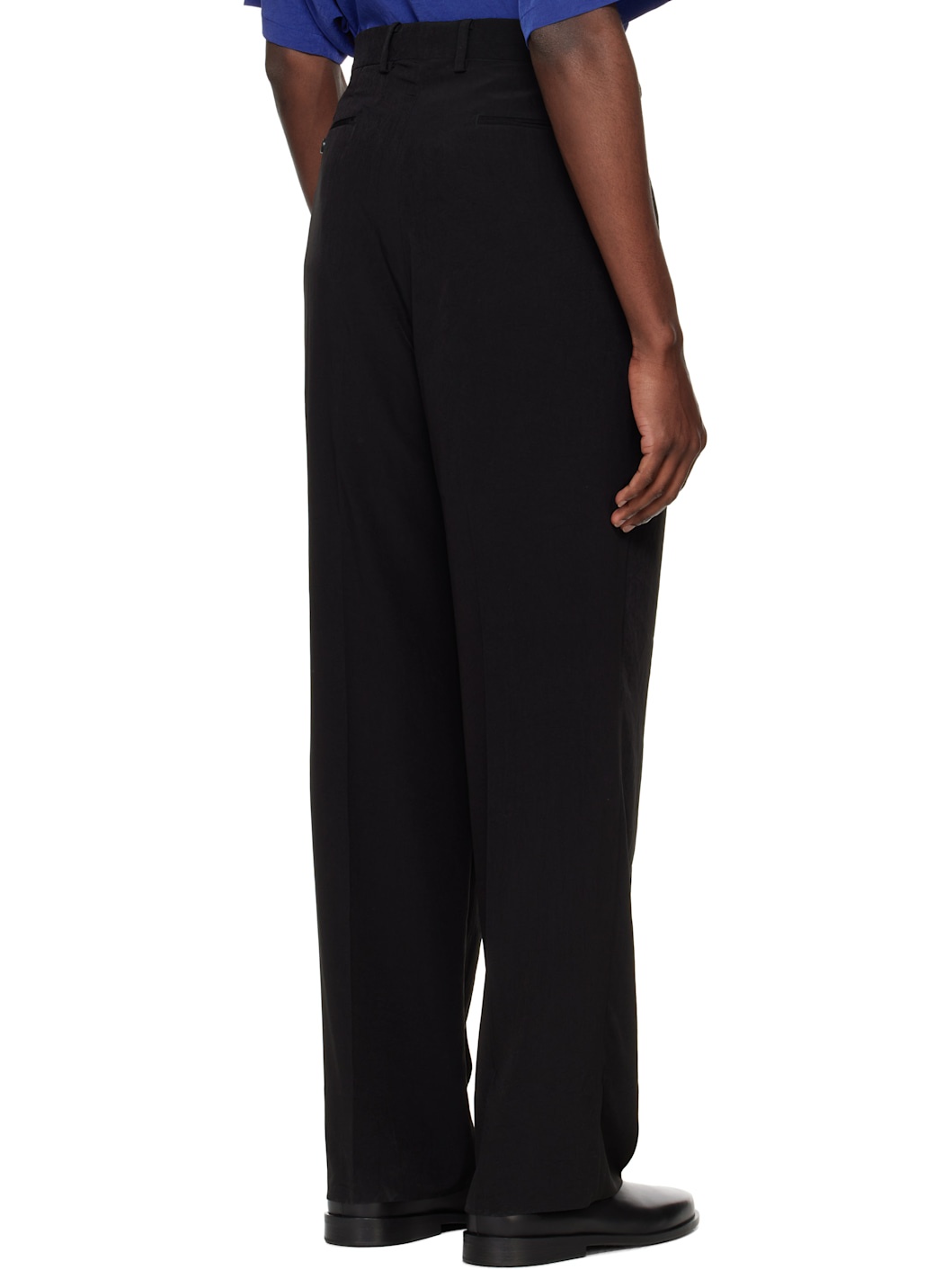 Black Wide Trousers - 3