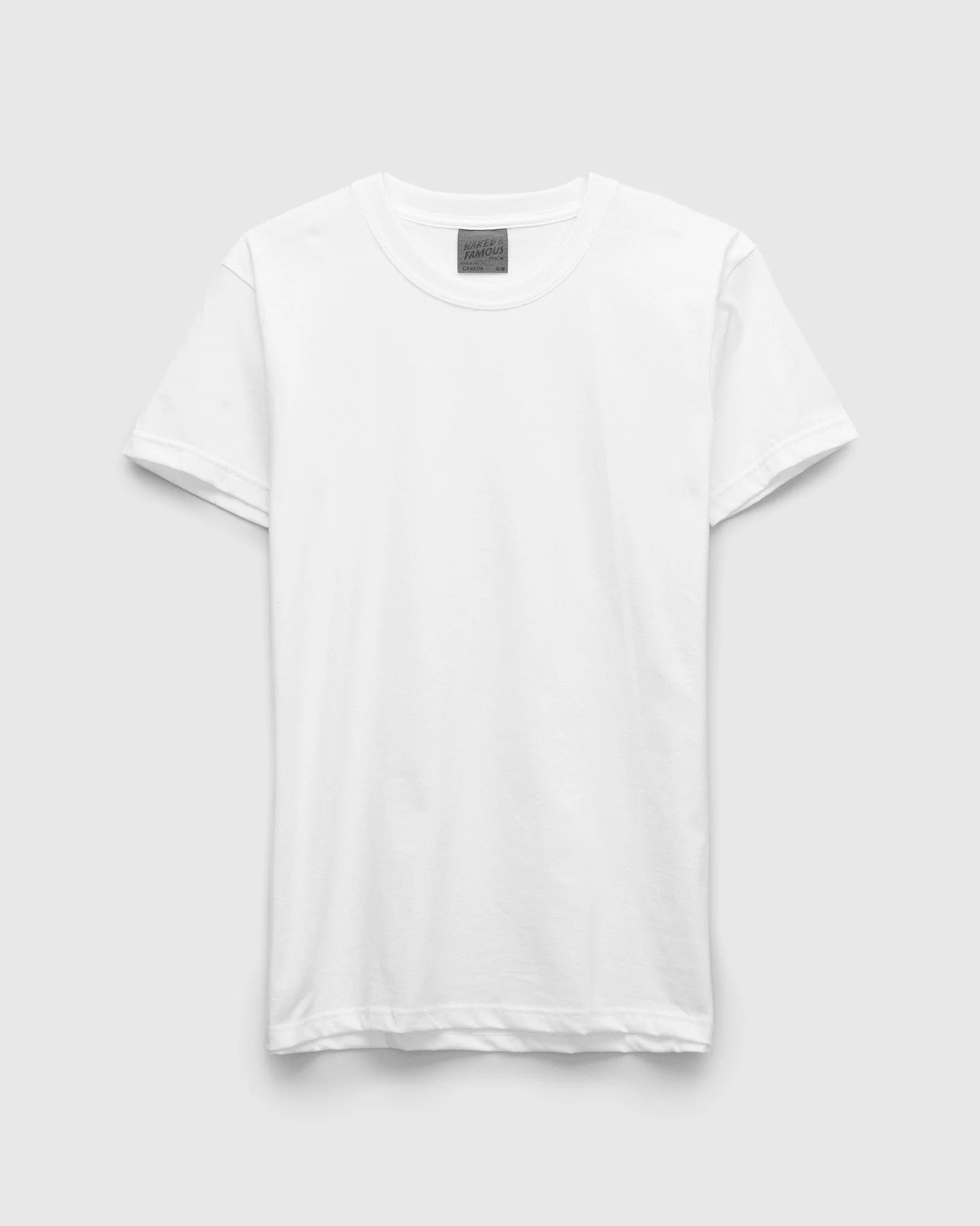 Circular-Knit T-Shirt in White - 1