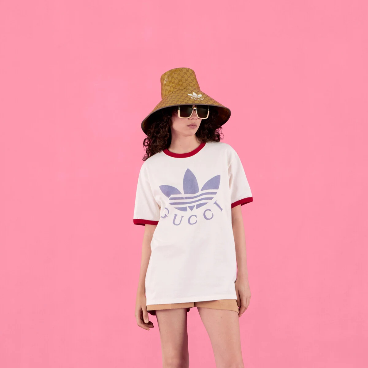 adidas x Gucci cotton jersey T-shirt - 5