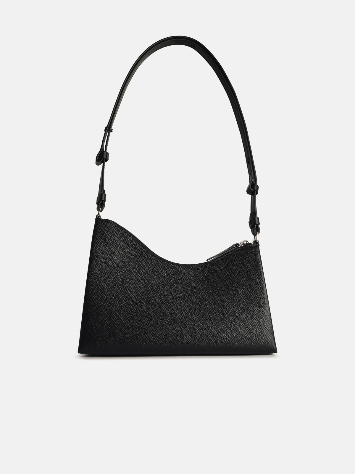 'HOBO' BLACK EMBOSSED LEATHER BAG - 3