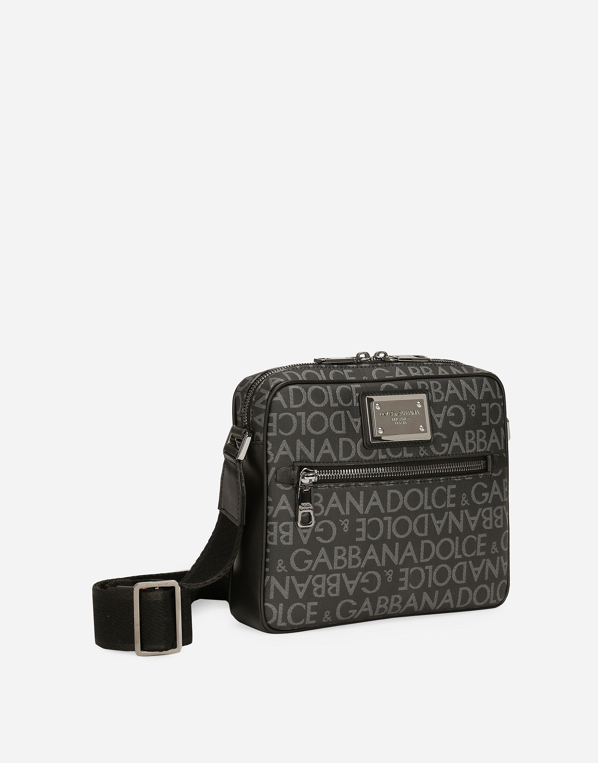 Coated jacquard crossbody bag - 3