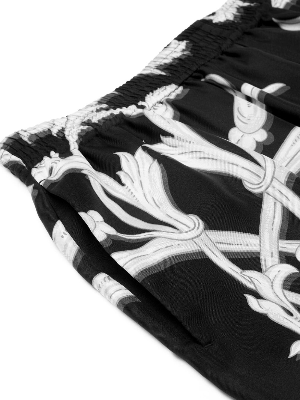Acanthus Leaves silk shorts - 3