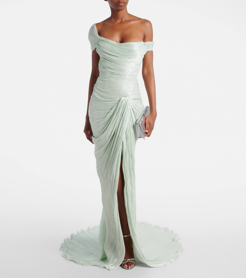 MARMAR HALIM Asymmetric off-shoulder bustier gown outlook