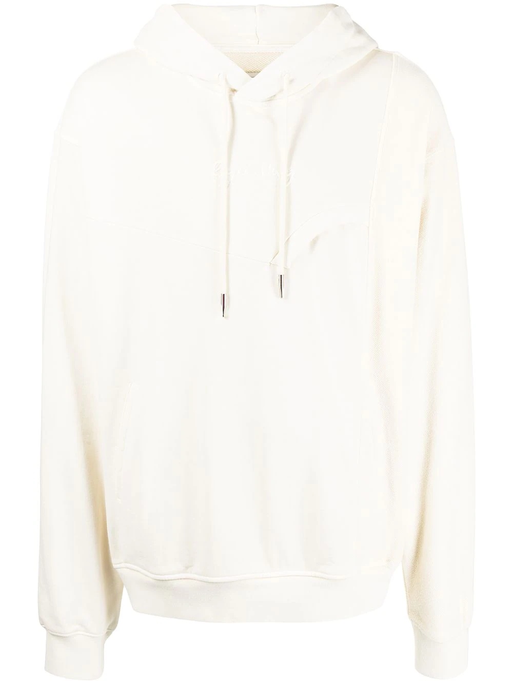 long-sleeve layered hoodie - 1