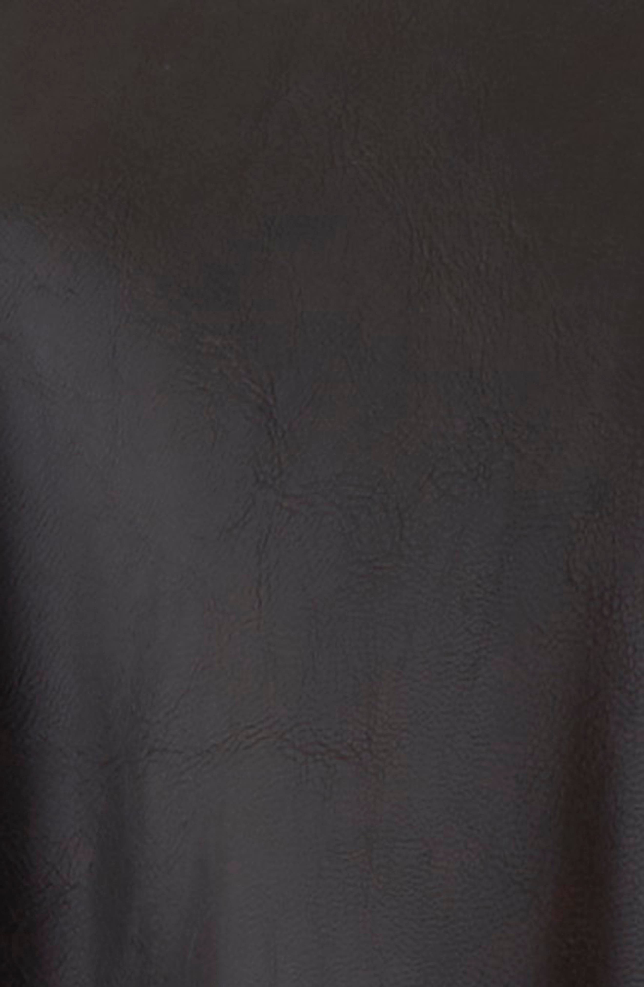 MM6 Maison Margiela Faux Leather Jacket in Burgundy at Nordstrom - 6