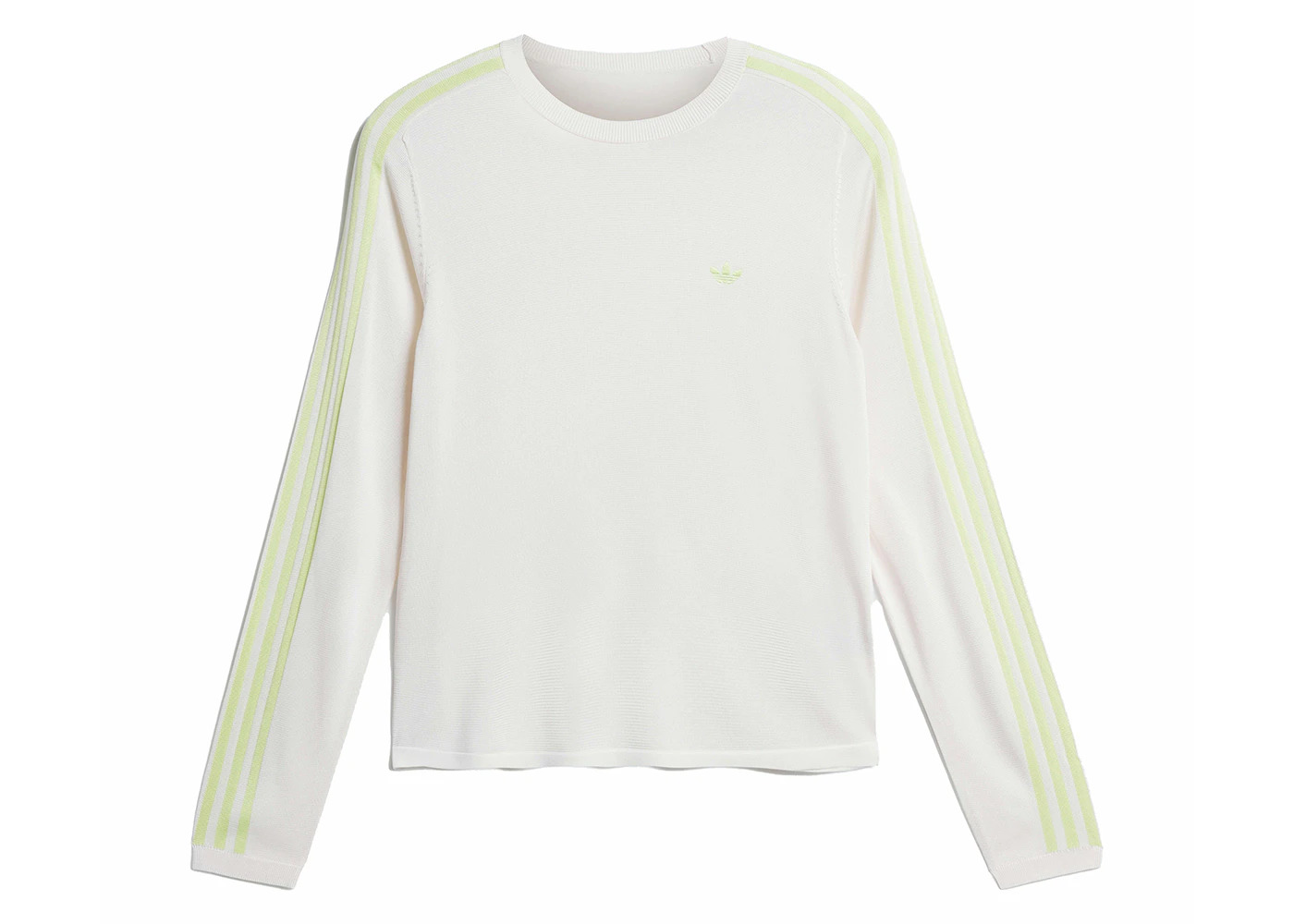 adidas Wales Bonner Knit Long Sleeve Tee Chalk White/Semi Frozen Yellow - 1