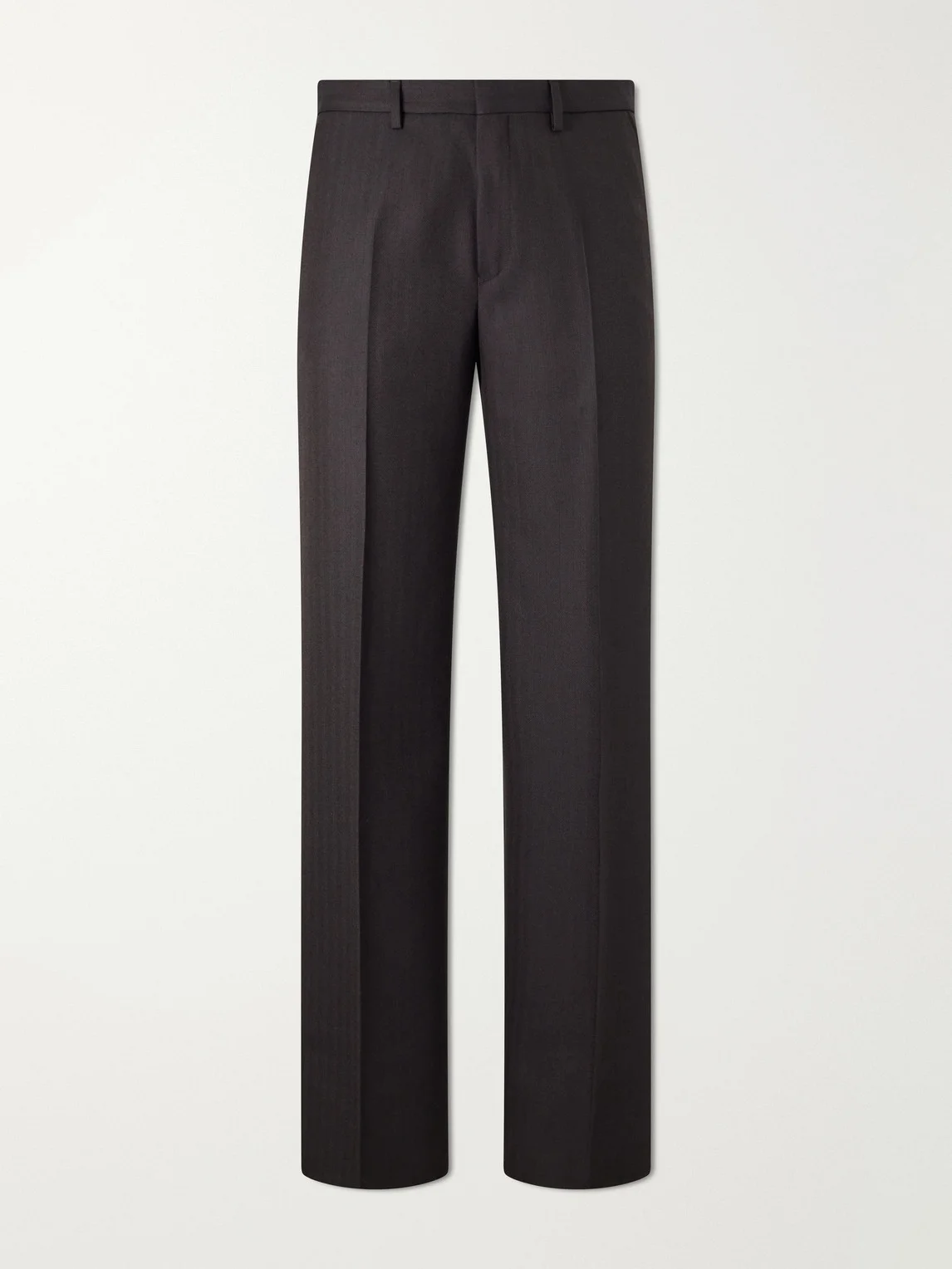Panvel Straight-Leg Herringbone Wool Trousers - 1
