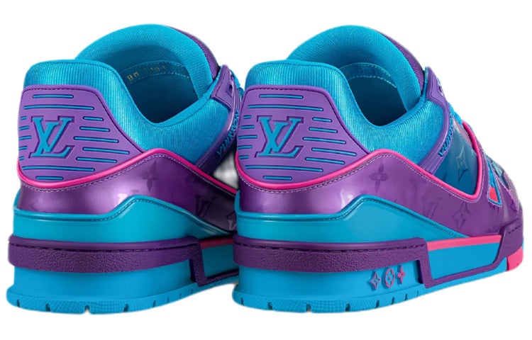 LOUIS VUITTON Trainers 'Blue Purple Pink' 1A9JQJ - 3