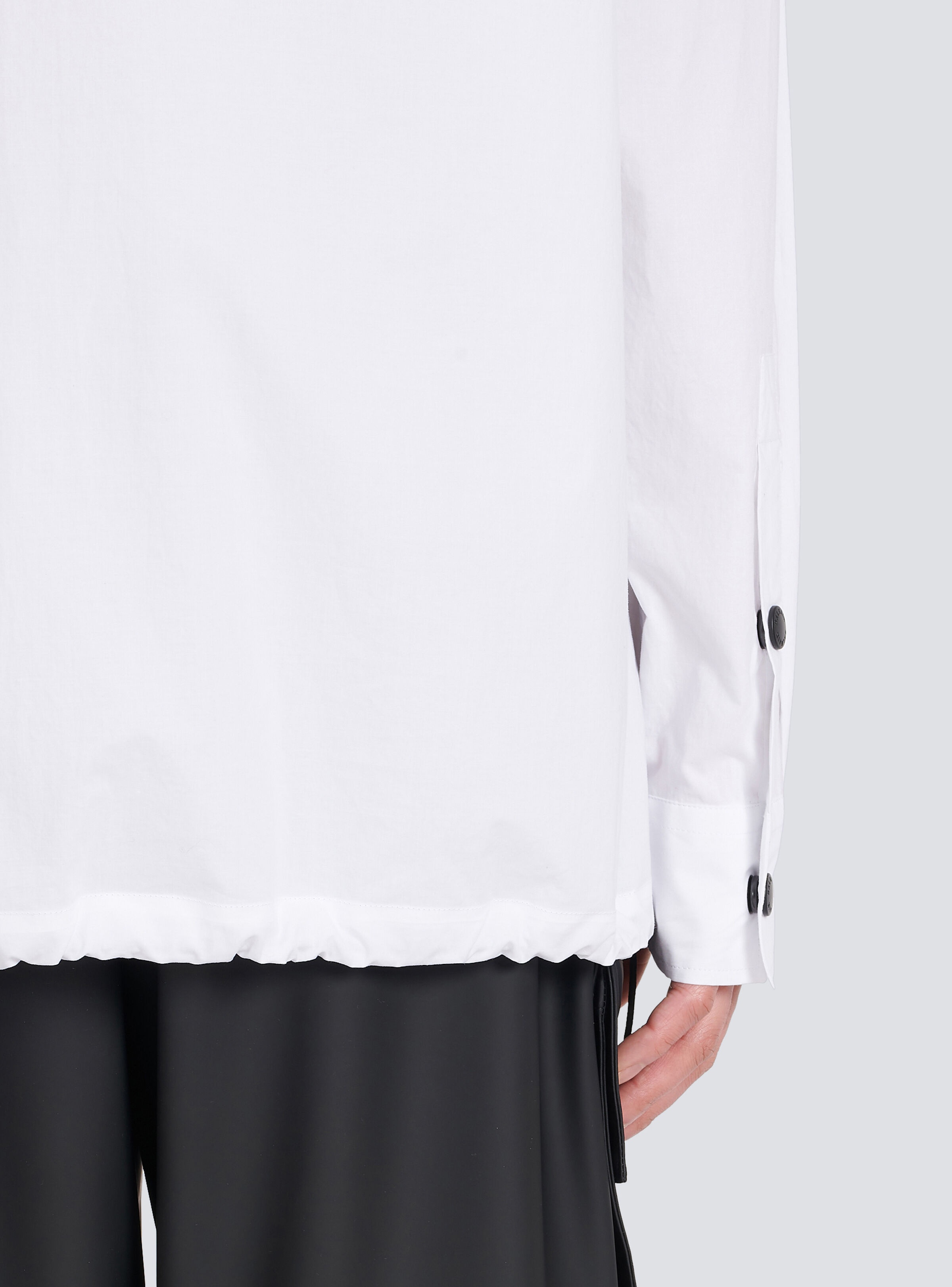 Nylon shirt with Balmain monogram - 8