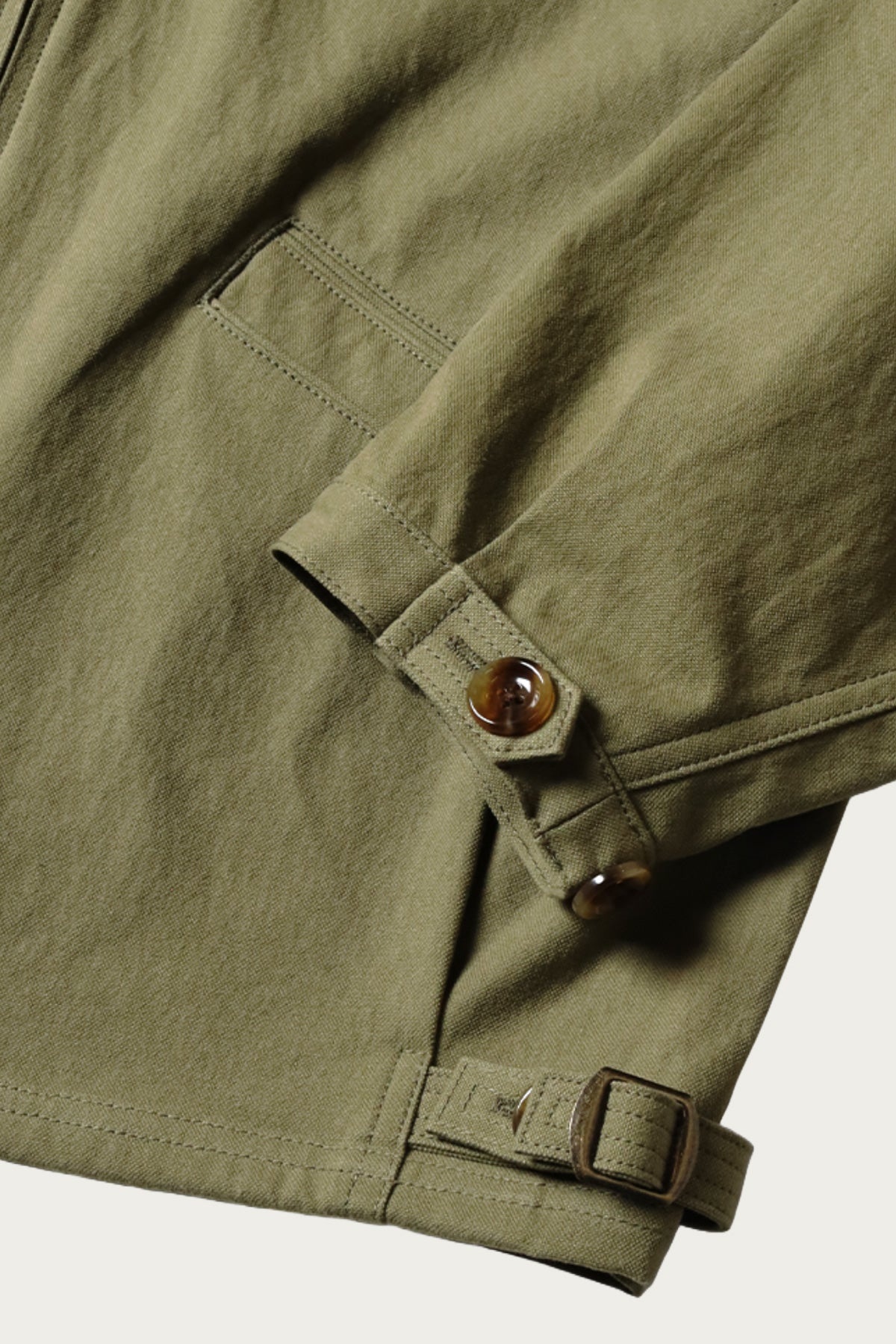 Water-Repellent Canvas ZIP-UP KAYAK PAW-PAW Blouson - Khaki - 6