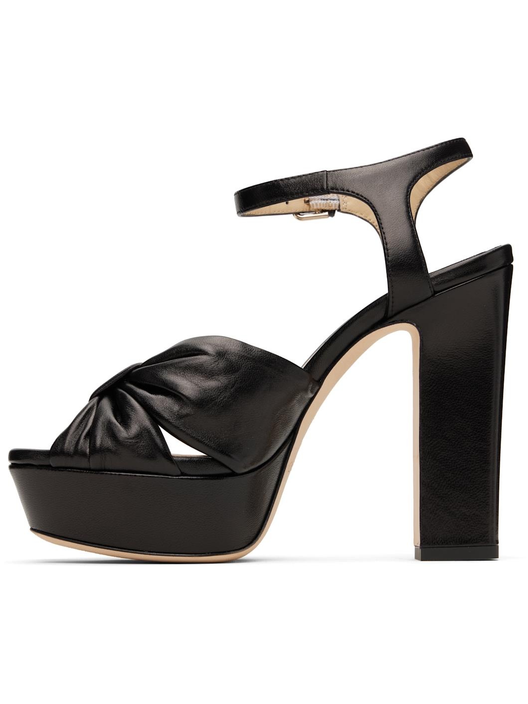 Black Heloise 120 Heeled Sandals - 3