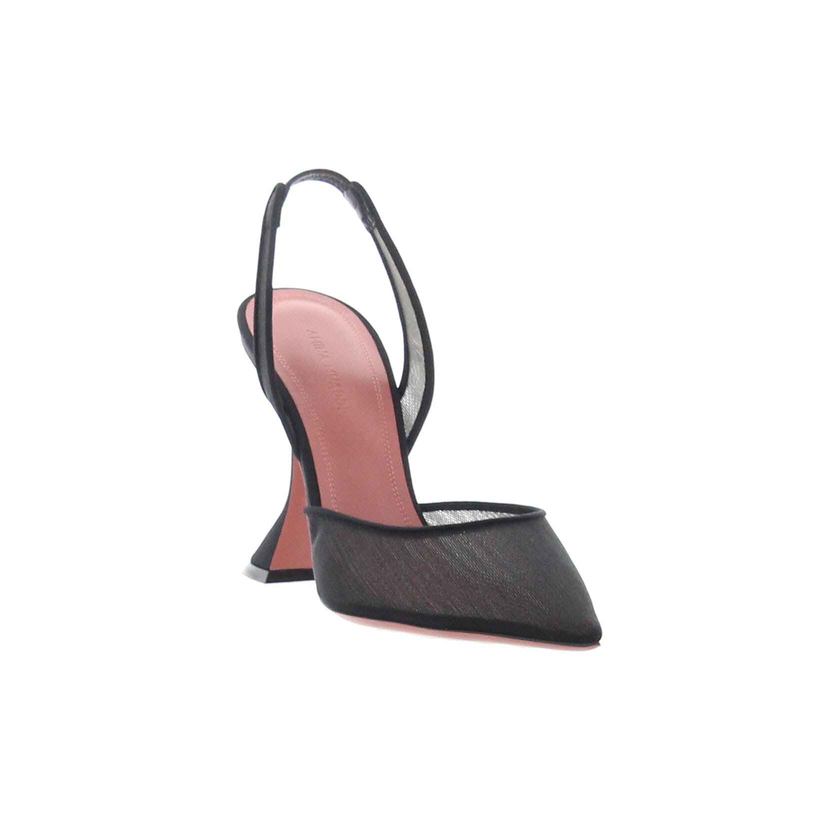 Amina Muaddi – Holli Slingback – Mesh Black - 2