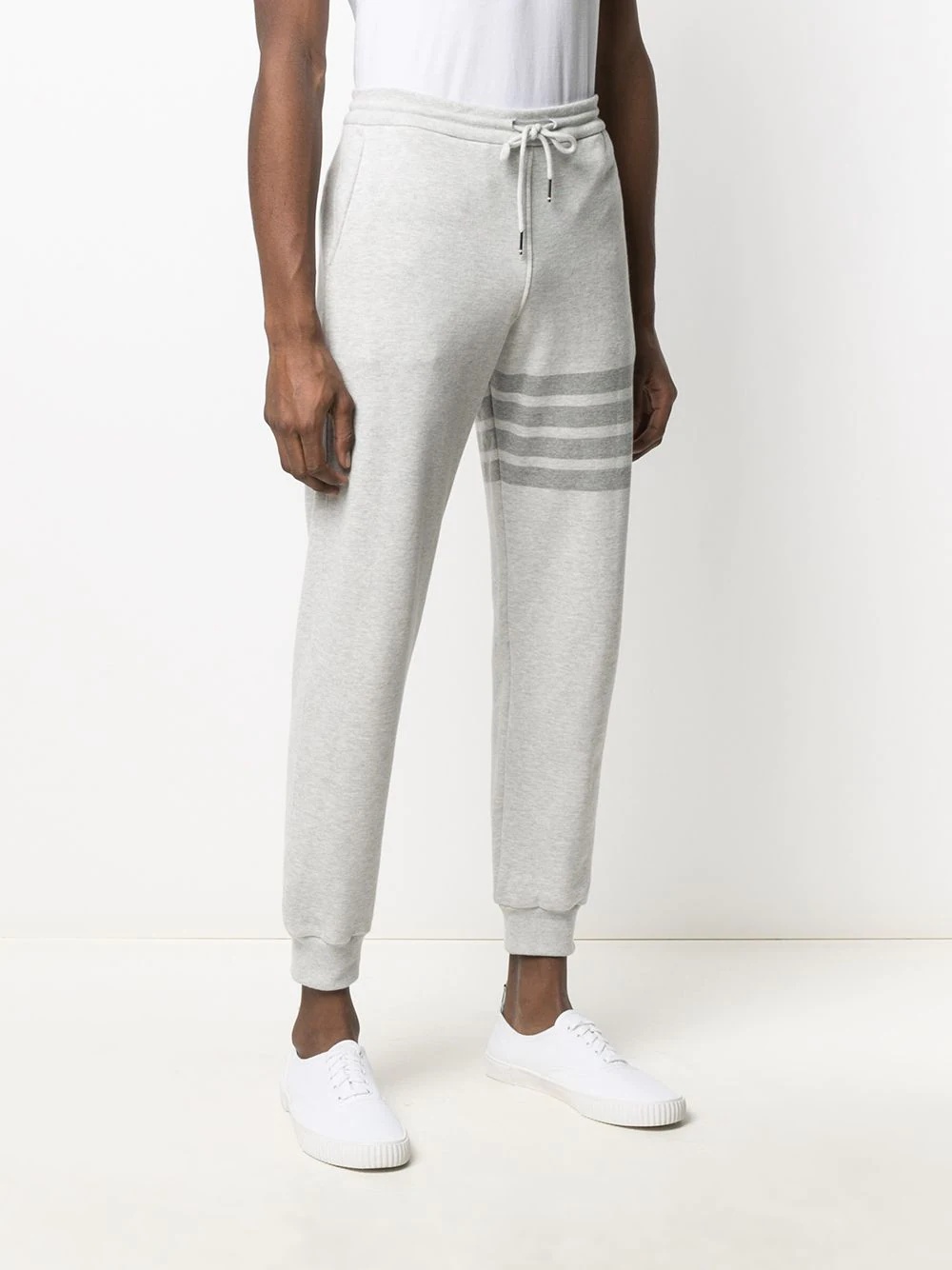 4-Bar stripe cotton track pants - 3