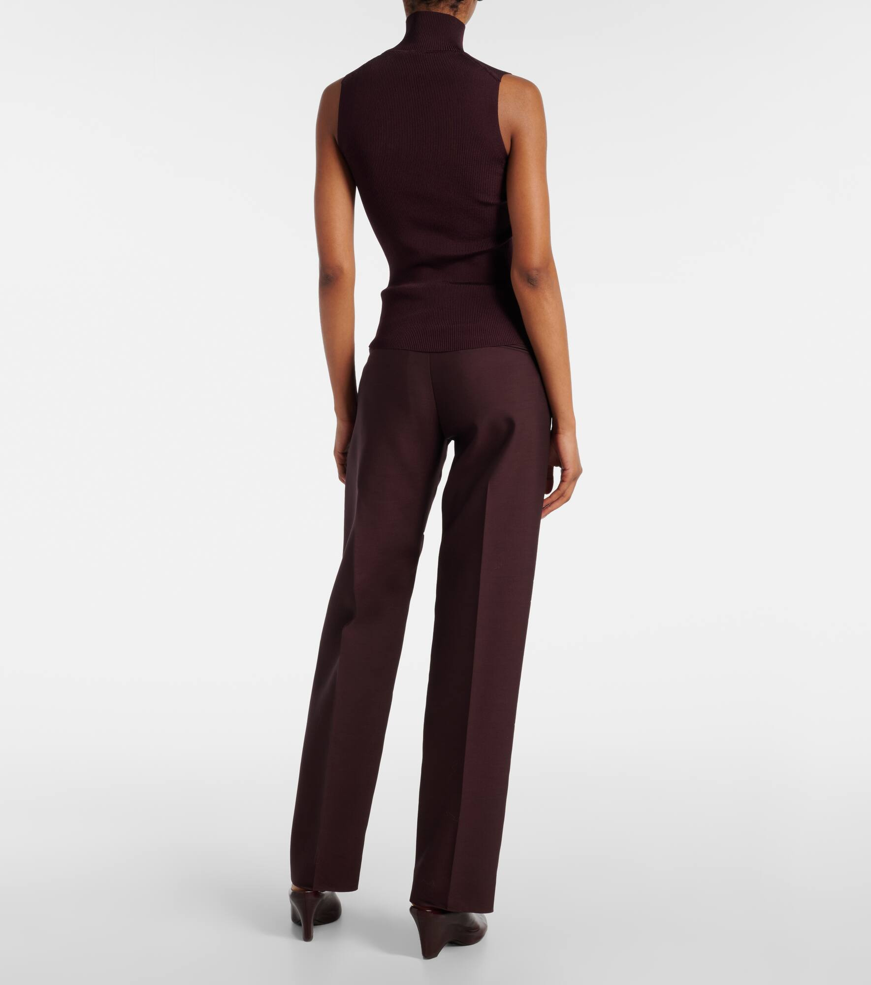 Benita ribbed-knit turtleneck top - 3