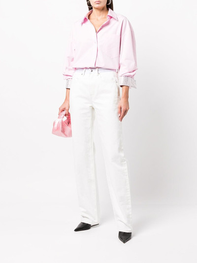 Alexander Wang crystal-cuff cotton shirt outlook