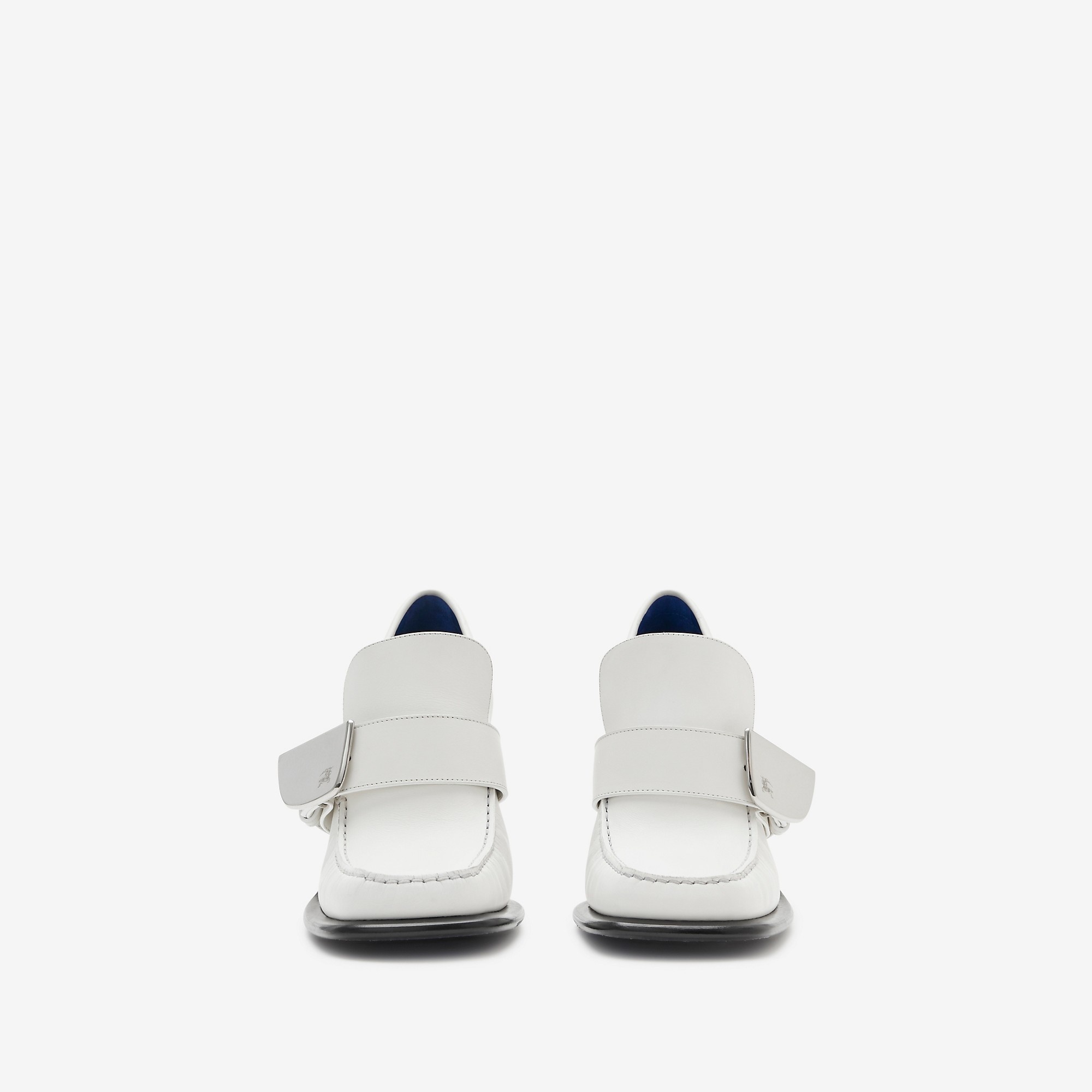 Leather London Shield Heeled Loafers - 3