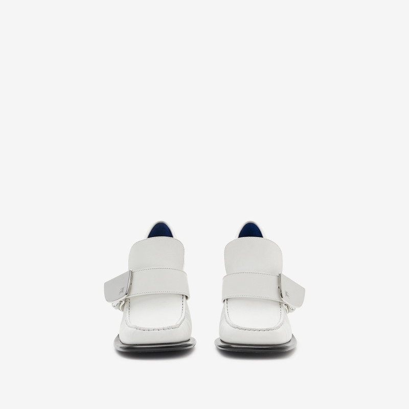Leather London Shield Heeled Loafers 3