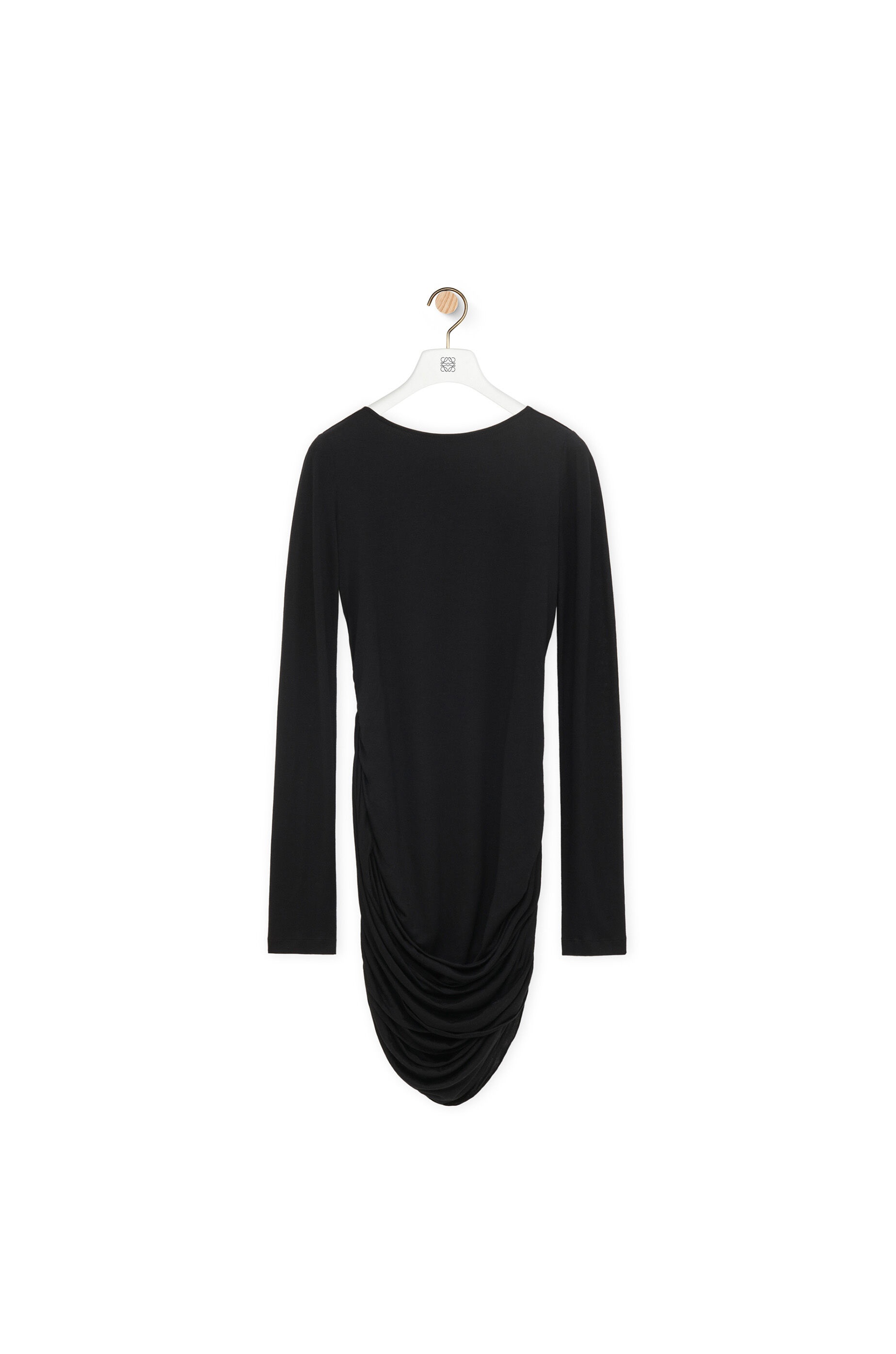Draped dress in lyocell - 1