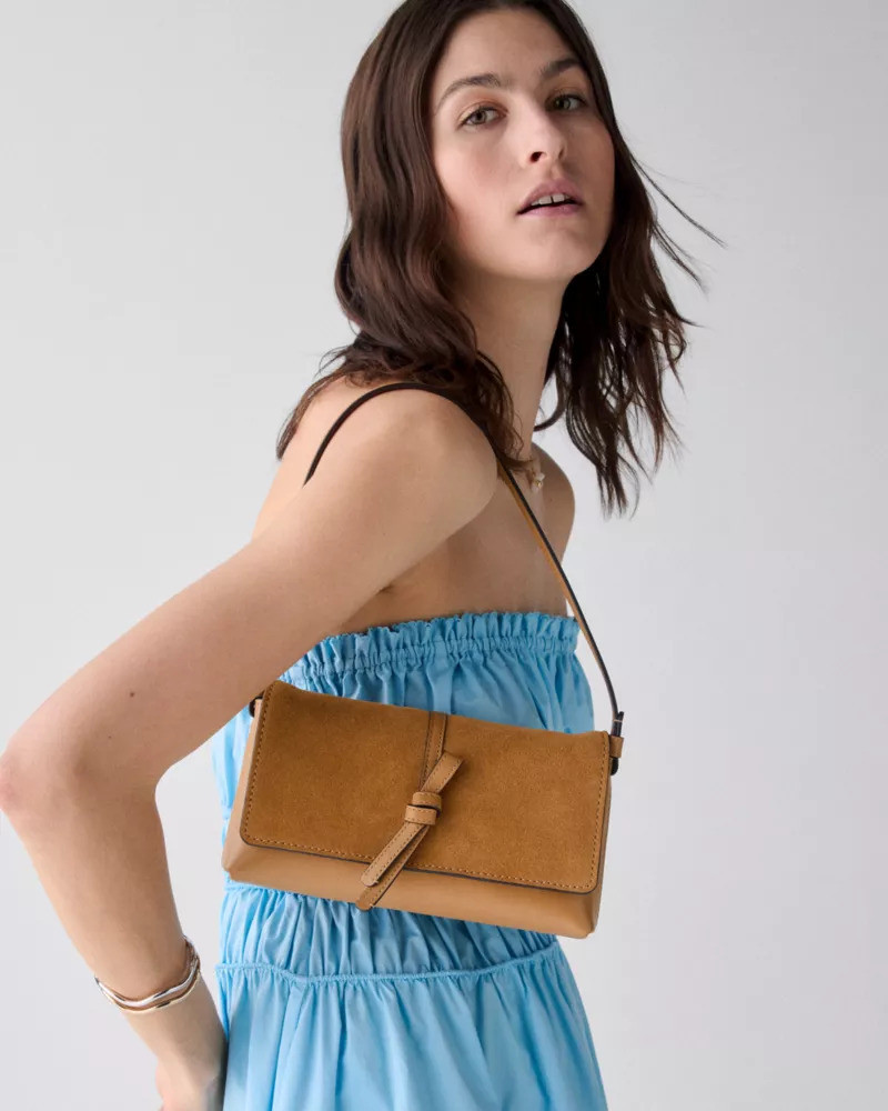 kate spade Loop Suede Small Shoulder Bag outlook