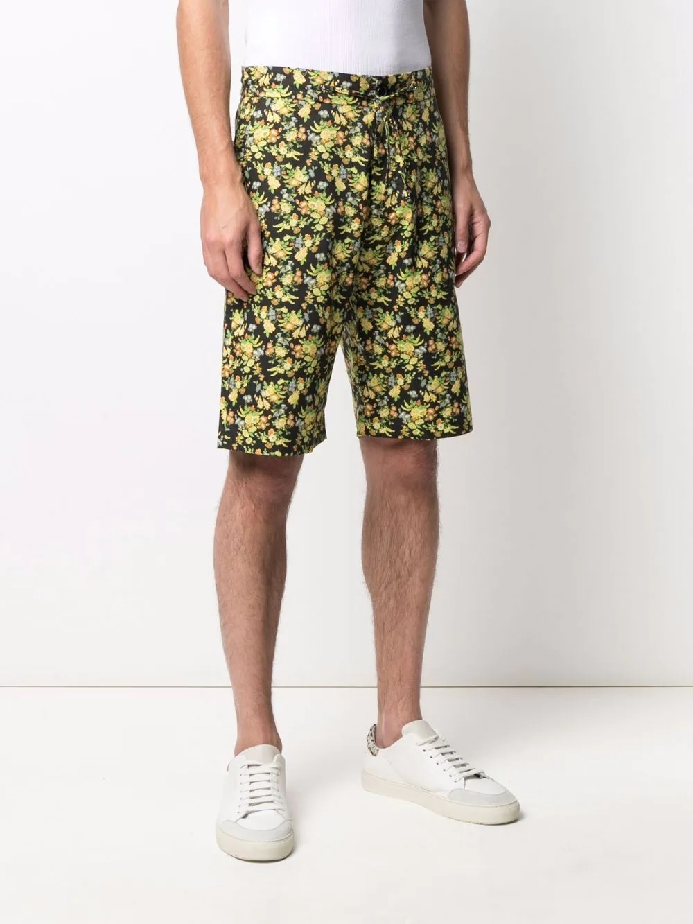 floral-print lyocell-blend shorts - 3