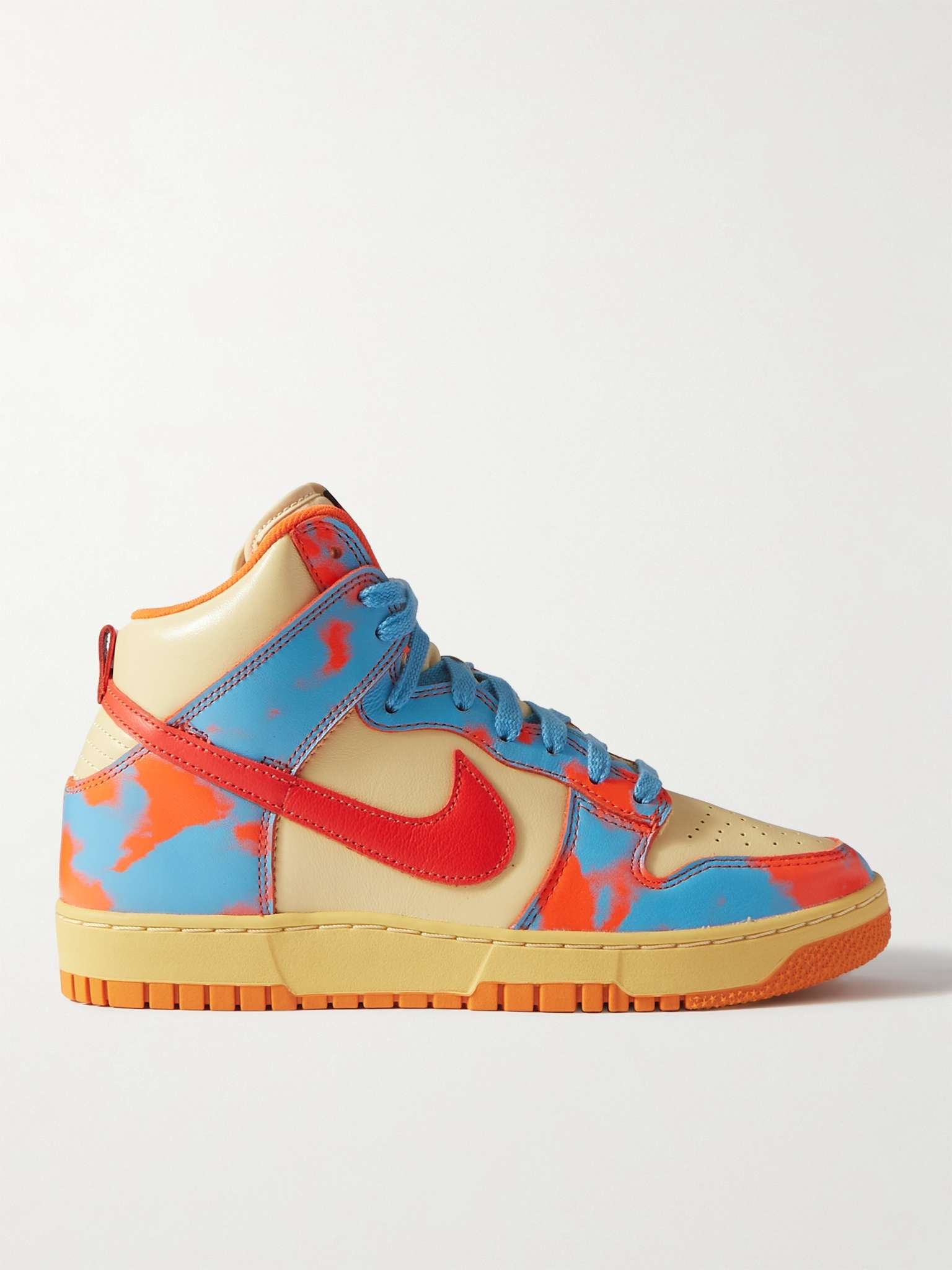 Dunk 1985 Printed Leather High Top Sneakers - 1