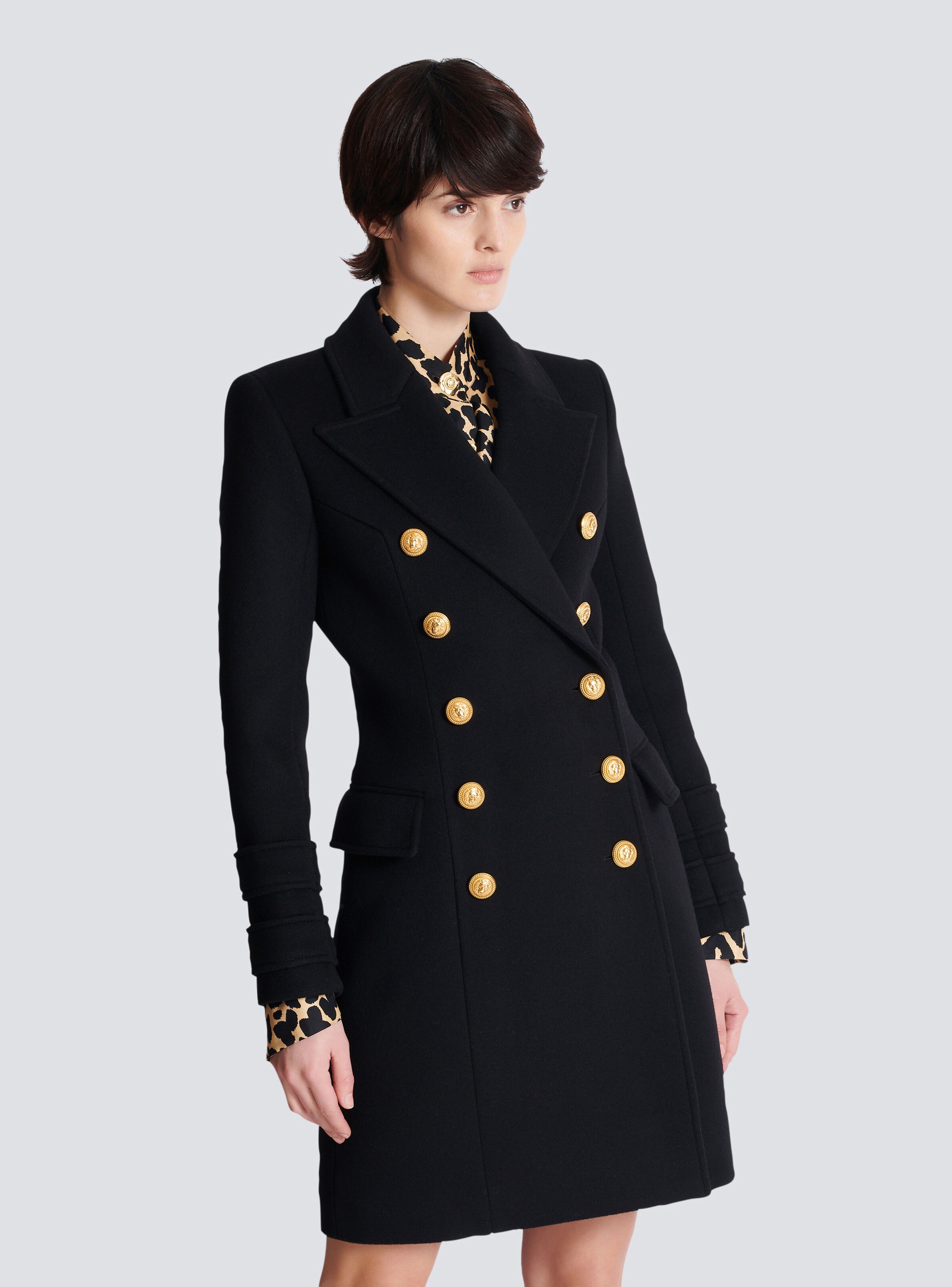10-button wool and cashmere coat - 6