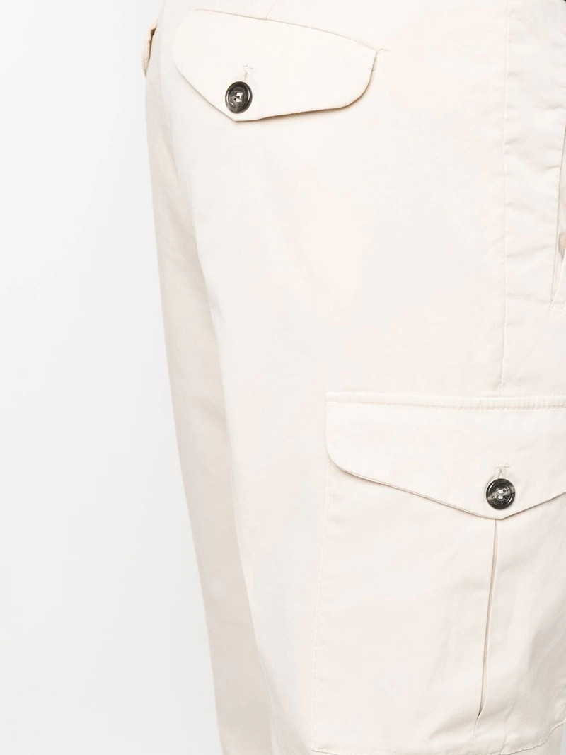 pressed-creased multi-pocket straight-leg trousers 5