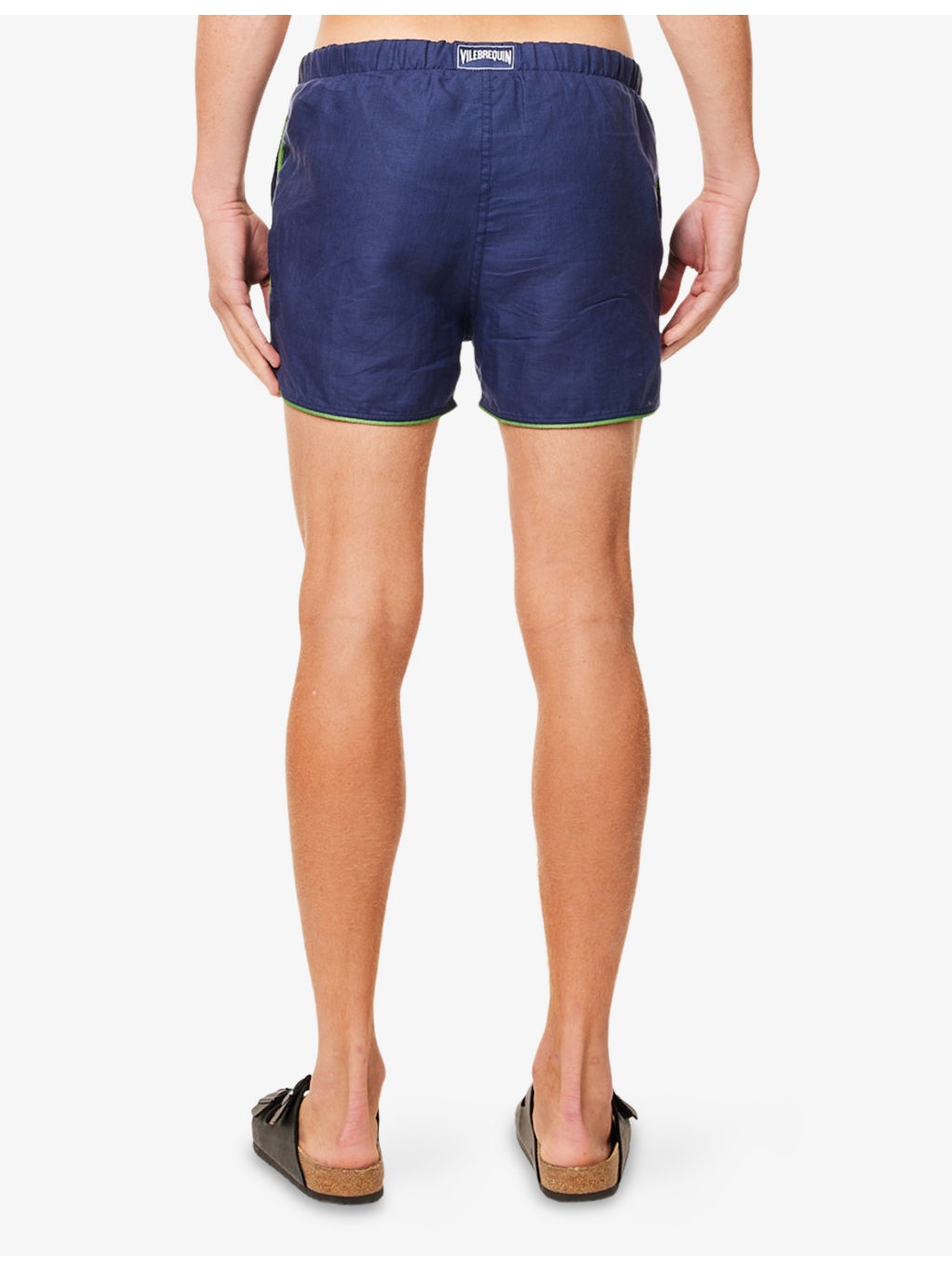Maurice Drawstring-Waist Linen Swim Shorts - 4