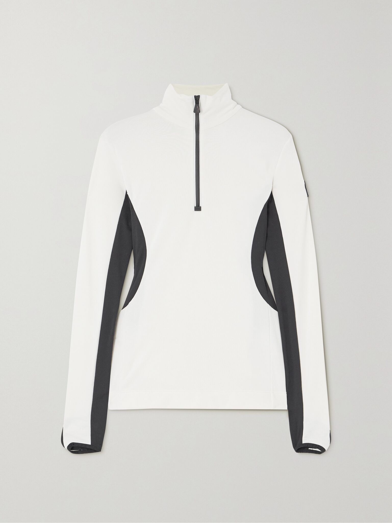 Color-block stretch-jersey base layer White - 1