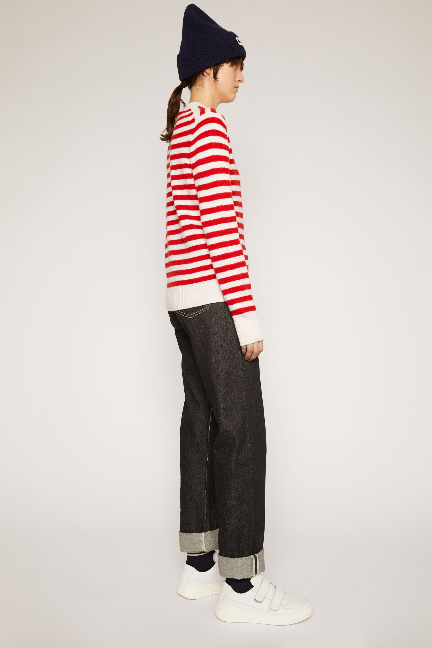 Breton stripe sweater red/white - 3