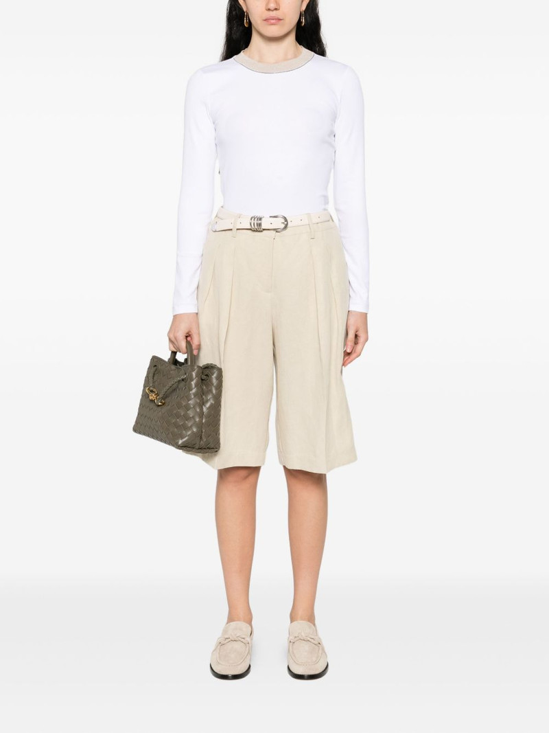 PESERICO embellished-round-neck top outlook