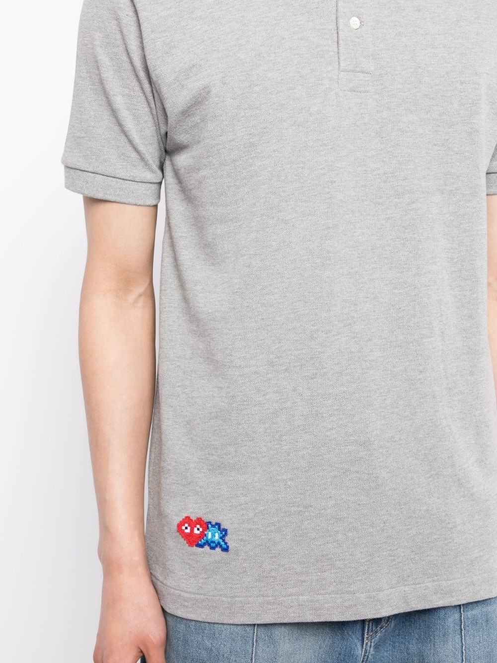 logo-appliquÃ© cotton polo shirt - 5