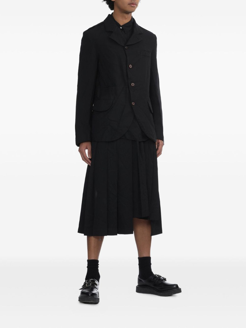 BLACK COMME des GARÇONS pleated midi skirt outlook