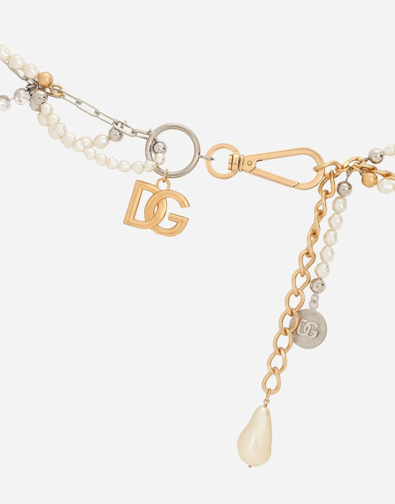 Dolce & Gabbana Mixed-chain belt with DG pendant outlook