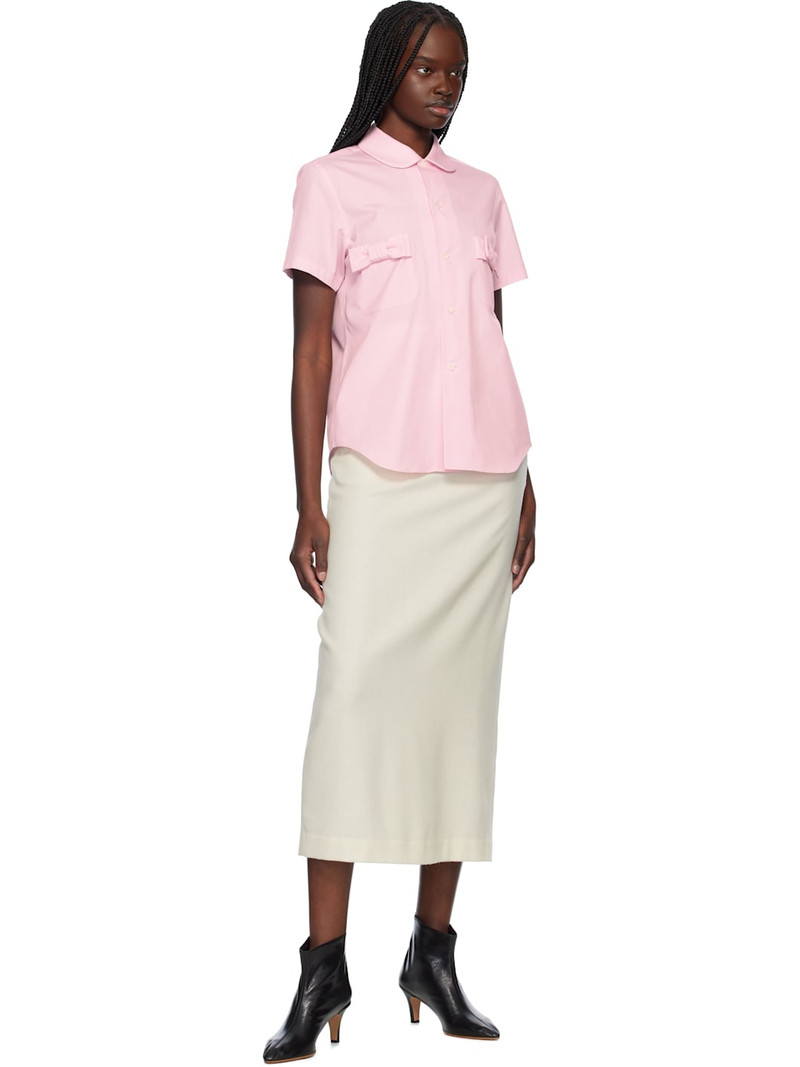Comme des Garçons GIRL Pink Cotton Broad Shirt outlook