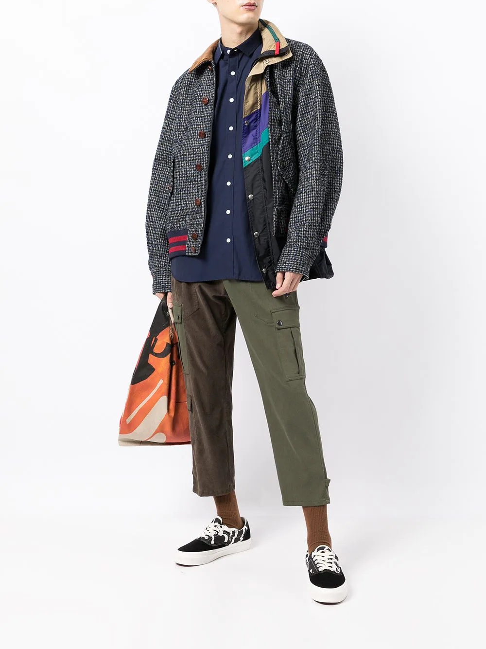 deconstructed-panel wool jacket - 2