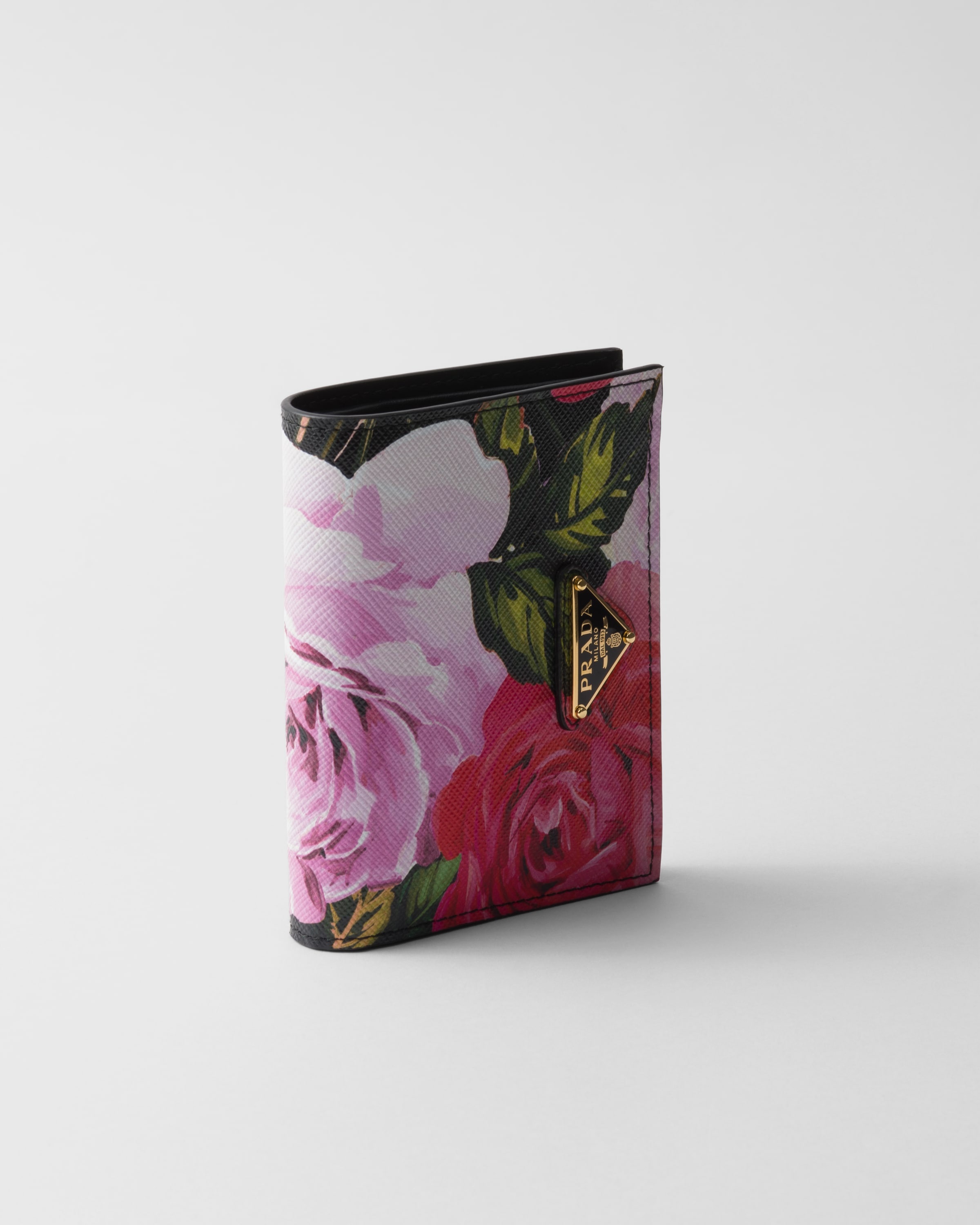 Small Printed Saffiano leather wallet - 4